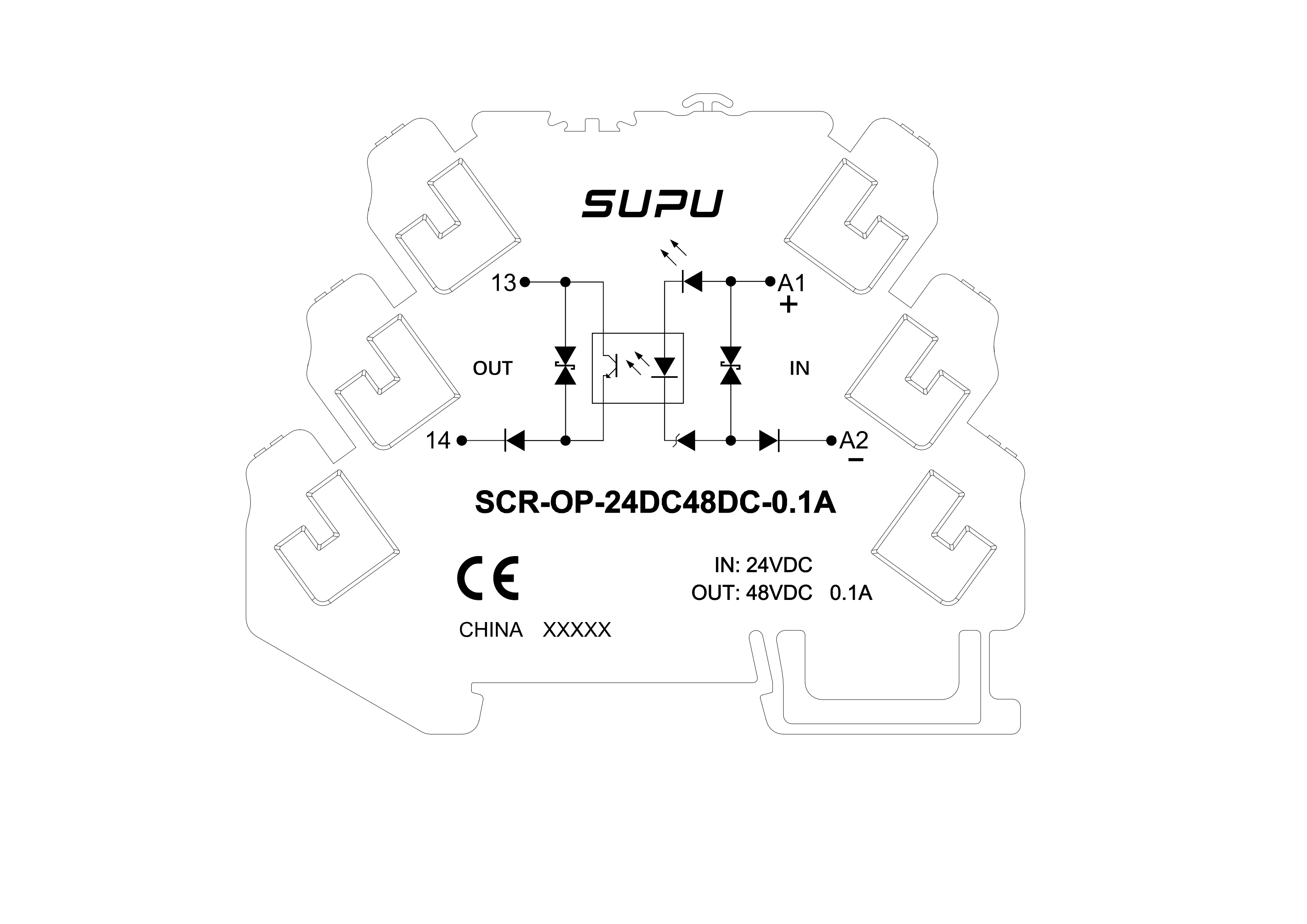 光耦/固態(tài)繼電器SCR-OP-24DC48DC-0.1A