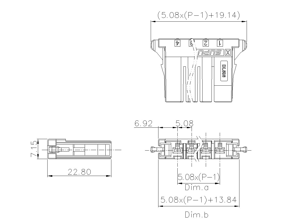 動態(tài)接插件連接器DL508H1XXM-BK-0X10(02-10)-速普電子