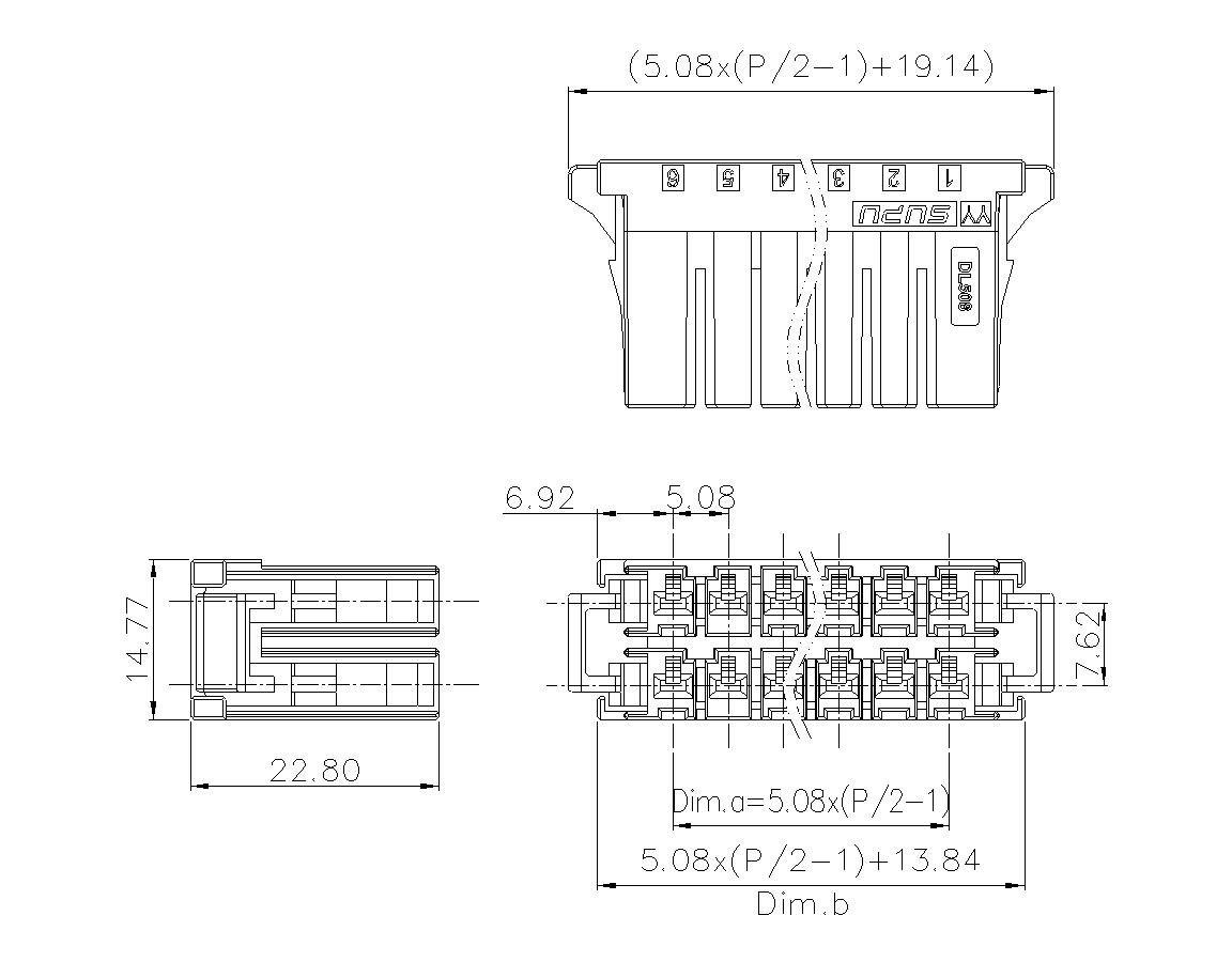 動(dòng)態(tài)接插件連接器DL508H2XXM-BK-YY10(06-12)-速普電子