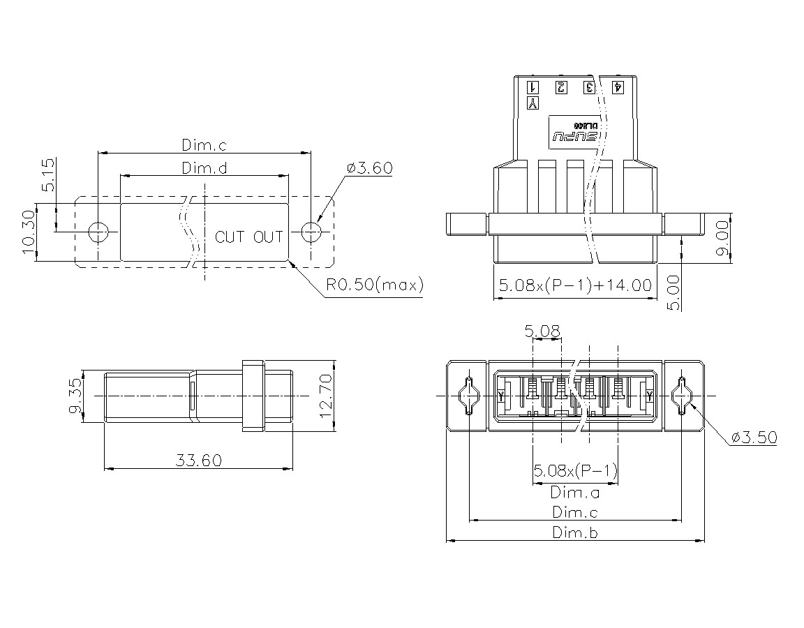 動(dòng)態(tài)接插件連接器DL508H1XXF-BK-0Y12(02-04)-速普電子