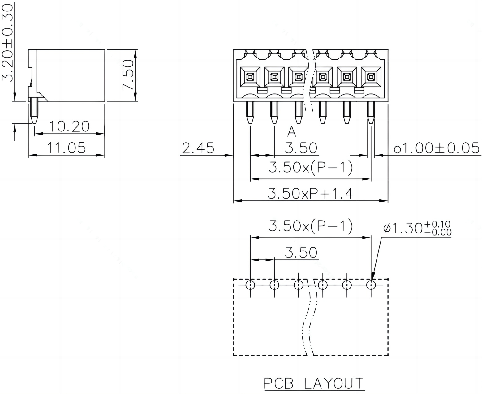 pcb連接器插座MC-PA3.5HXX-OG-WD