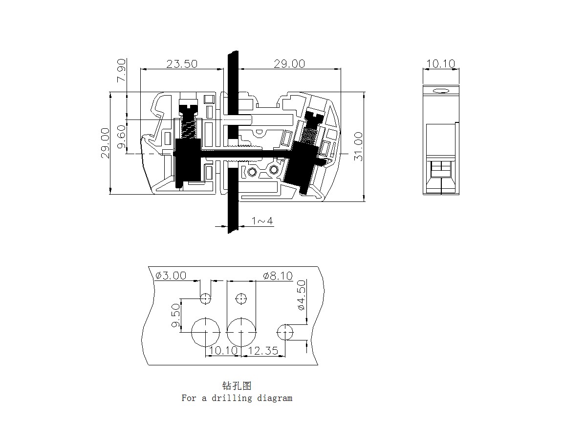 PCB穿墻接線端子SCWH10